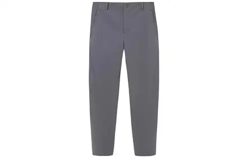 Anta Champion All Weather Collection Solid Color Mid Rise Straight Fit Thickened And Fleece Lined Casual Pants Men's