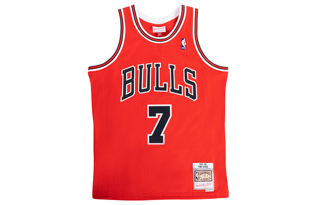 Mitchell Ness Basketball Jersey Men’s Orange Red