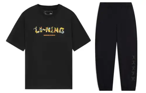 Li Ning Casual Sportswear Men's Crew Neck Moderate