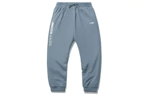 Li Ning Sports Fashion Collection Sports Pants Men's Flint Stones Blue Moderate