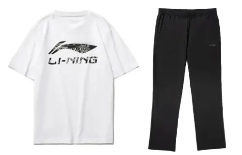 Li Ning Casual Sportswear Men's Crew Neck Moderate