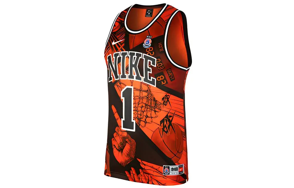 Nike Basketball Jersey Men's Orange