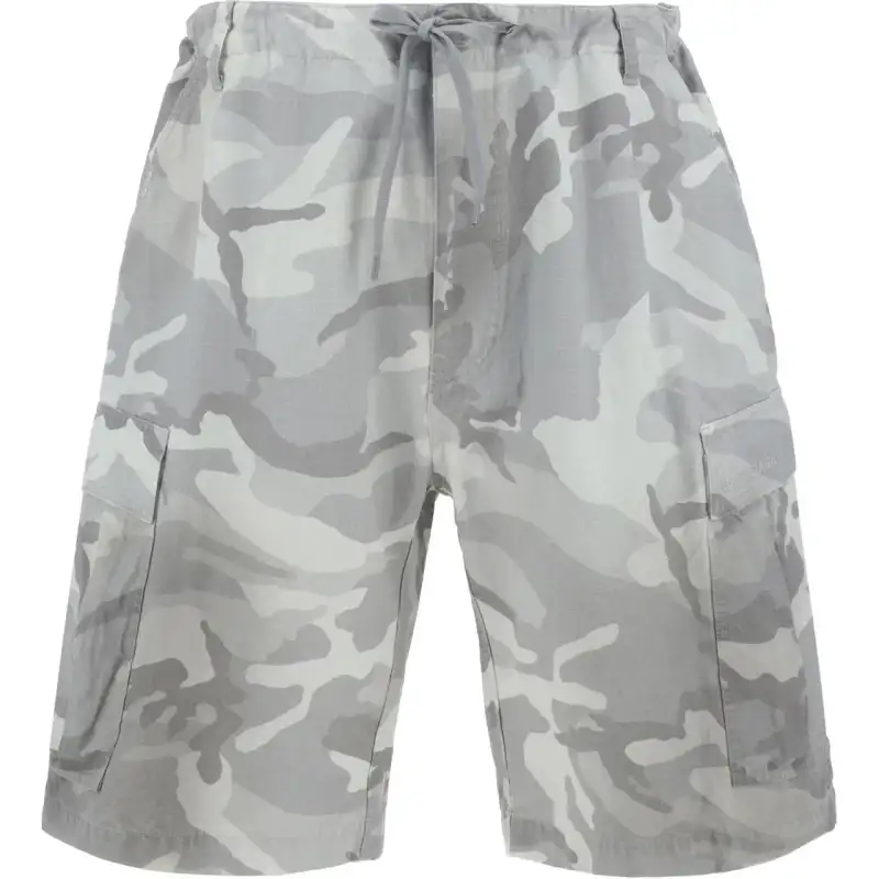 Balenciaga Camouflage Drawstring Cargo Shorts
