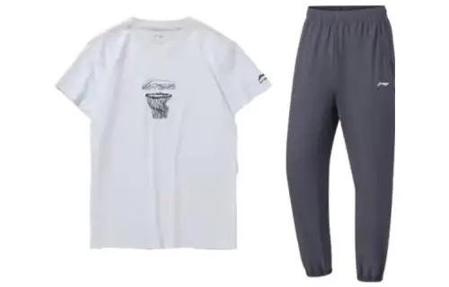 Li Ning Casual Sportswear Men's Crew Neck Moderate