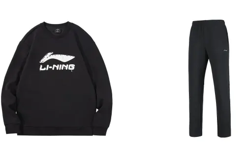 Li Ning Casual Sportswear Men's Crew Neck Moderate
