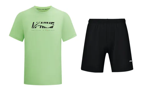 Li Ning Casual Sportswear Men's Crew Neck Moderate