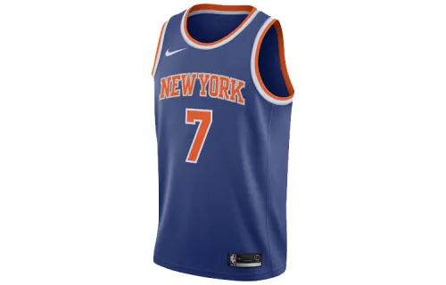 Nike NBA Knicks Limited SW Fan Edition Anthony No. 7 round neck sleeveless sports basketball vest men's blue