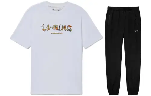 Li Ning Casual Sportswear Men's Crew Neck Moderate