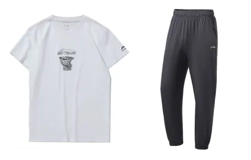 Li Ning Casual Sportswear Men's Crew Neck Moderate