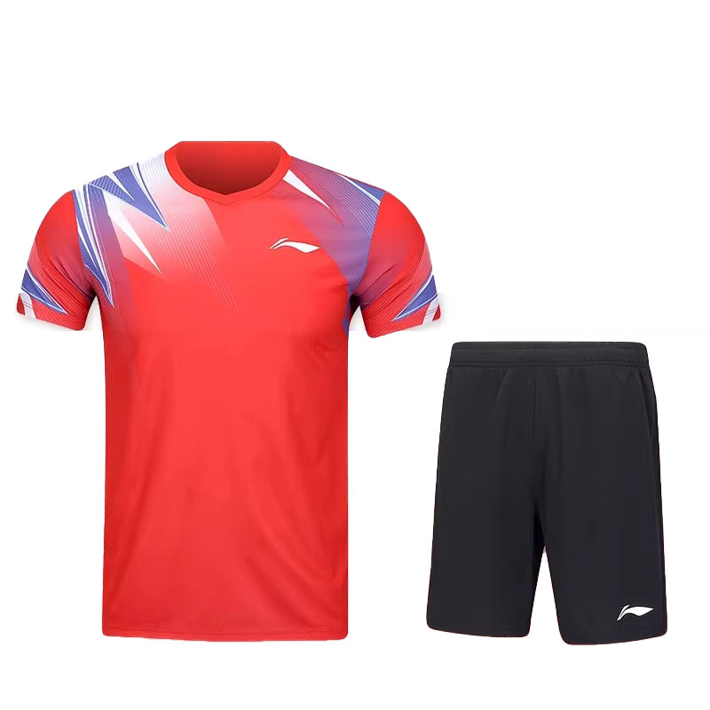 Li Ning Badminton Collection Badminton Jersey Set Unisex Vermilion