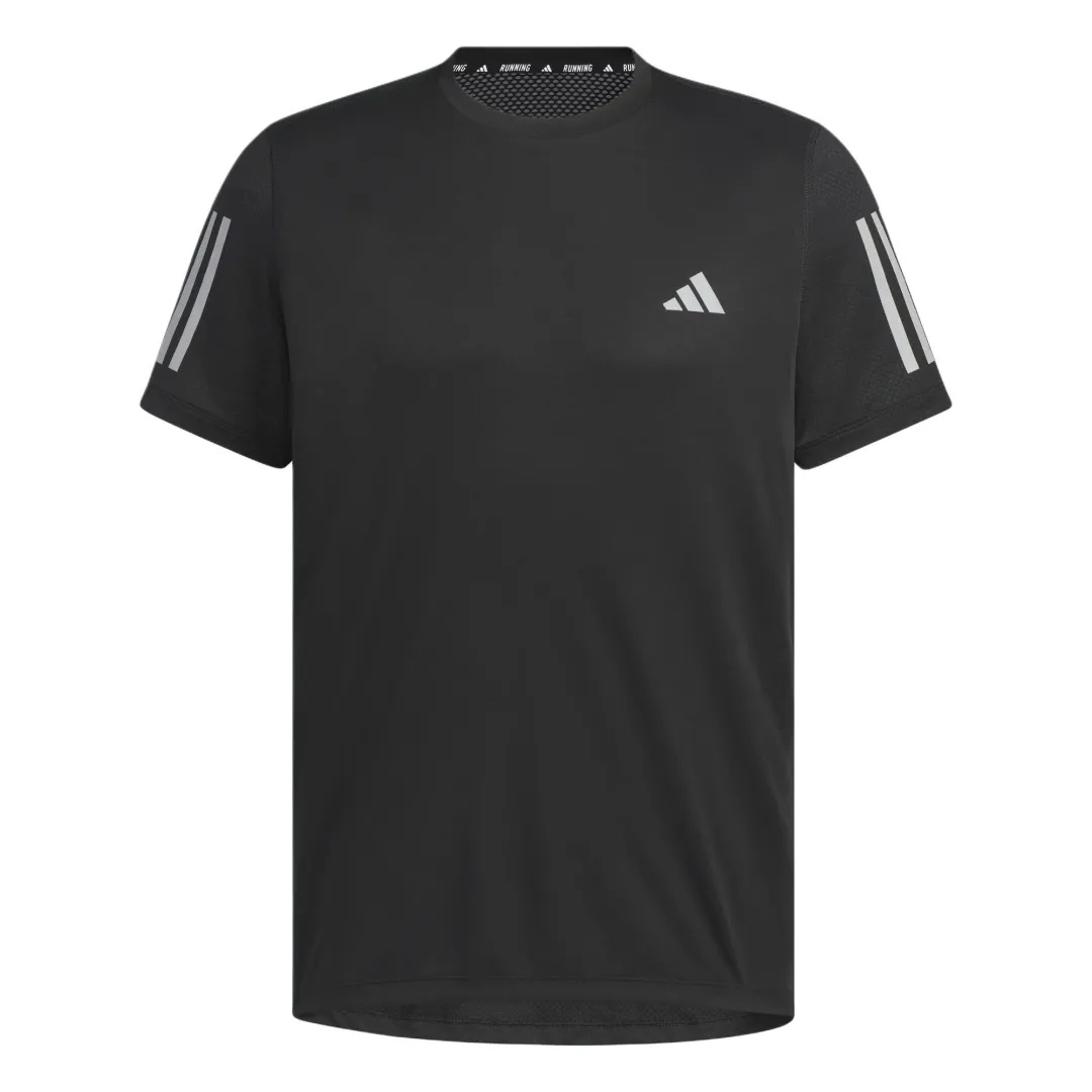 Adidas Own The Run Climacool COOLER Running T Shirt Men's Black/Dark Silver Gray