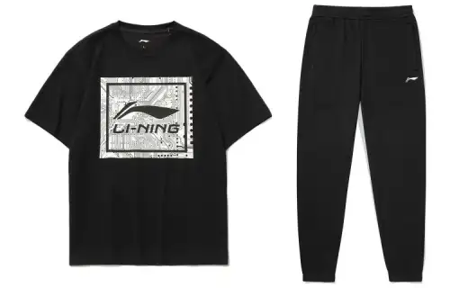 Li Ning Casual Sportswear Men's Crew Neck Moderate