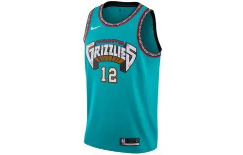 Nike NBA Retro Limited Classic Edition SW Fan Edition Memphis Grizzlies Morant No. 12 Breathable Basketball Vest Men's Green