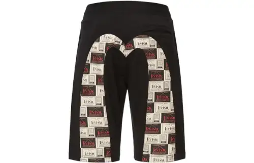 EVISU Casual Shorts Men's Black Moderate