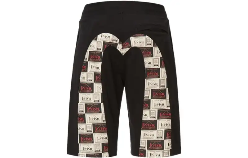 EVISU Casual Shorts Men's Black Moderate