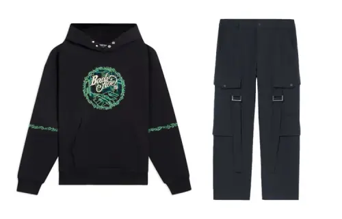 Li Ning Casual Sportswear Men's Black Hooded Moderate