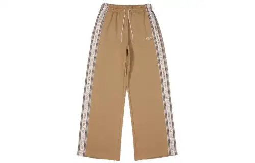 FILA Casual Pants Unisex Camel Moderate Wide Leg Pants