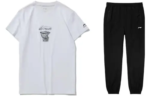 Li Ning Casual Sportswear Men's Crew Neck Moderate