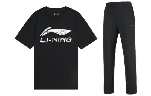 Li Ning Casual Sportswear Men's Crew Neck Moderate
