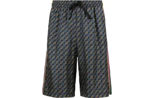 GUCCI Horsebit And Basketweave Cotton Shorts