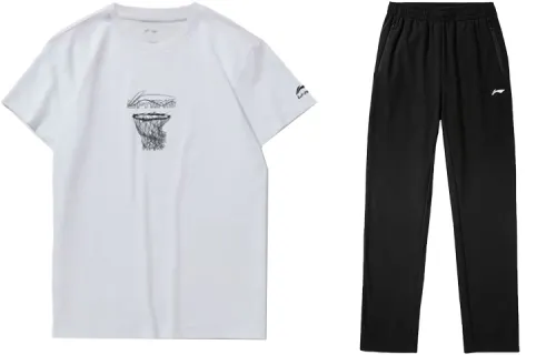 Li Ning Casual Sportswear Men's Crew Neck Moderate