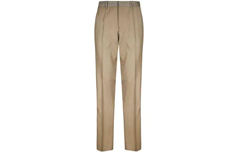 Burberry Casual Pants Men's Light Umber Moderate Straight Fit Pants