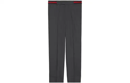 GUCCI Twill Web Detailed Trousers