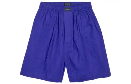 Balenciaga Casual Shorts Men's Blue Moderate