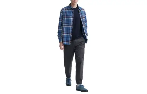UNIQLO Casual Pants Men's Dark Gray Moderate Cuffed Pants