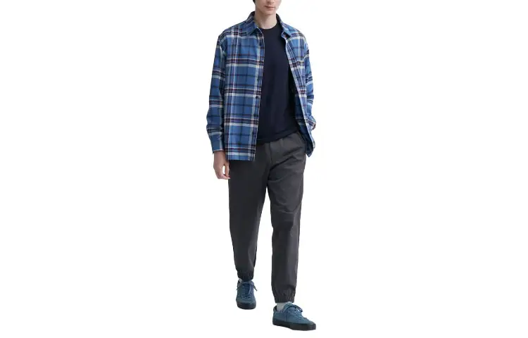 UNIQLO Casual Pants Men's Dark Gray Moderate Cuffed Pants