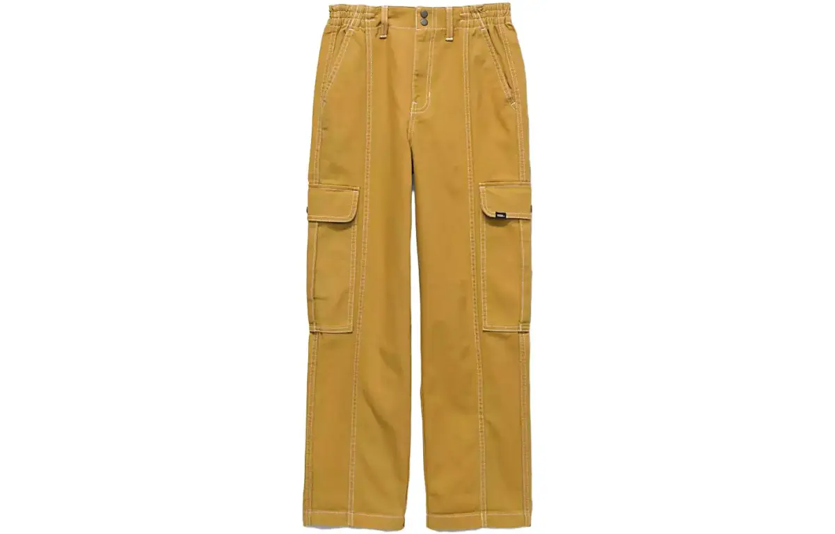 Vans Casual Pants Unisex Yellow Moderate Straight Fit Pants