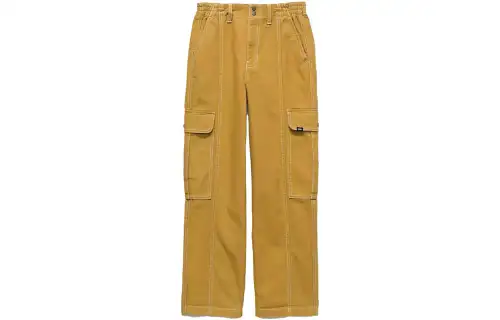 Vans Casual Pants Unisex Yellow Moderate Straight Fit Pants
