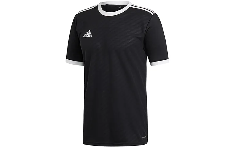 Adidas Soccer Jerseys Men's Black Moderate Straight Fit