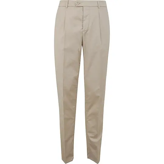 Brunello Cucinelli Pressed Crease Tapered Leg Trousers