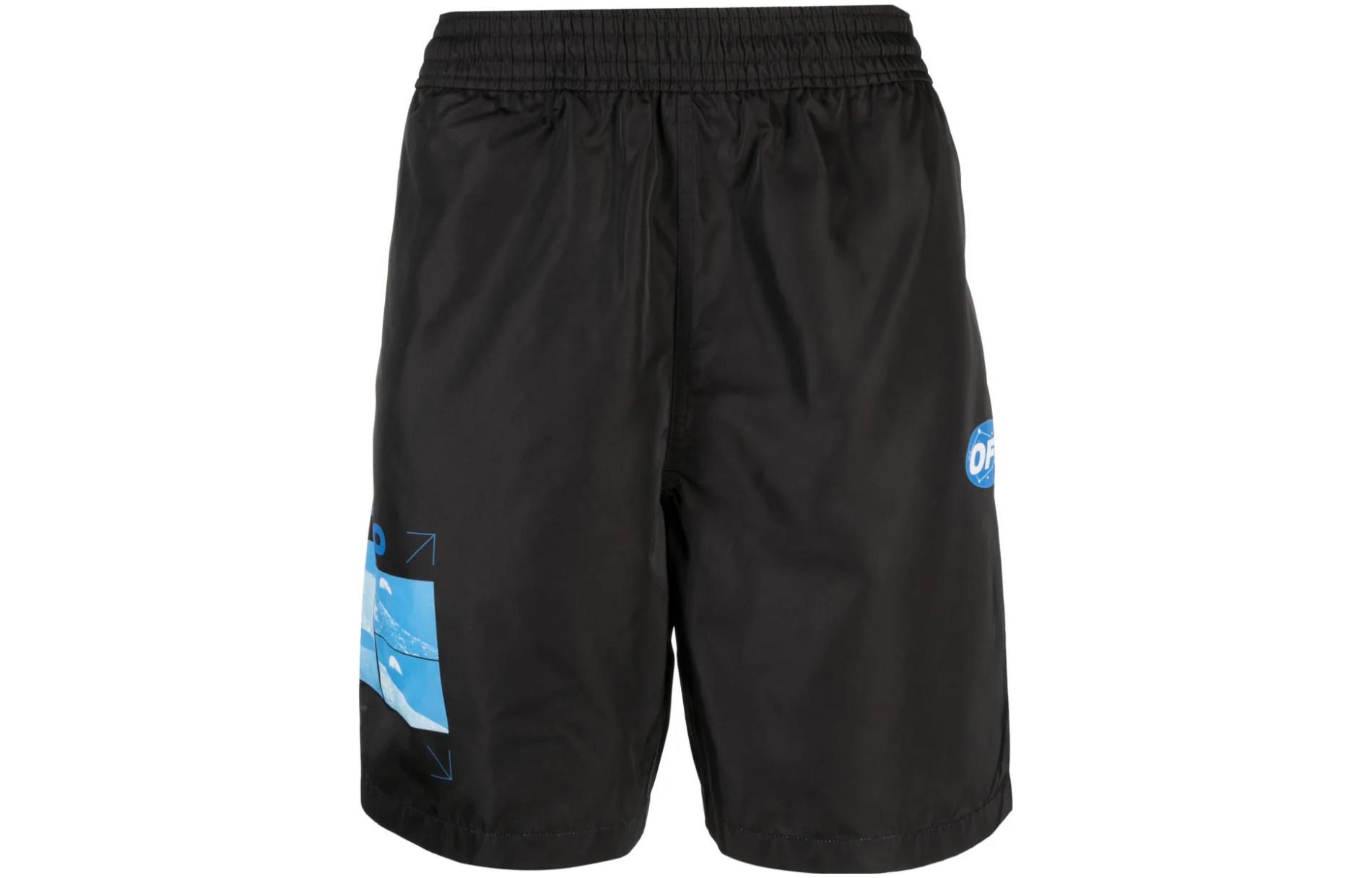 OFF WHITE Logo Printed Swimming Shorts