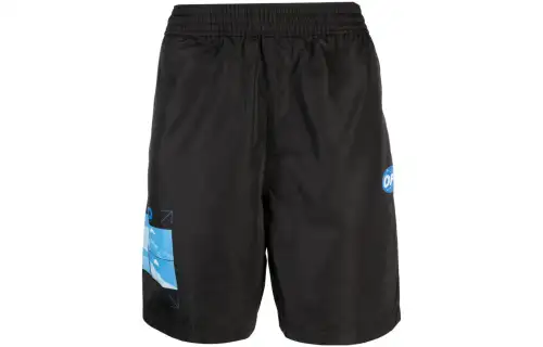 OFF WHITE Logo Printed Swimming Shorts