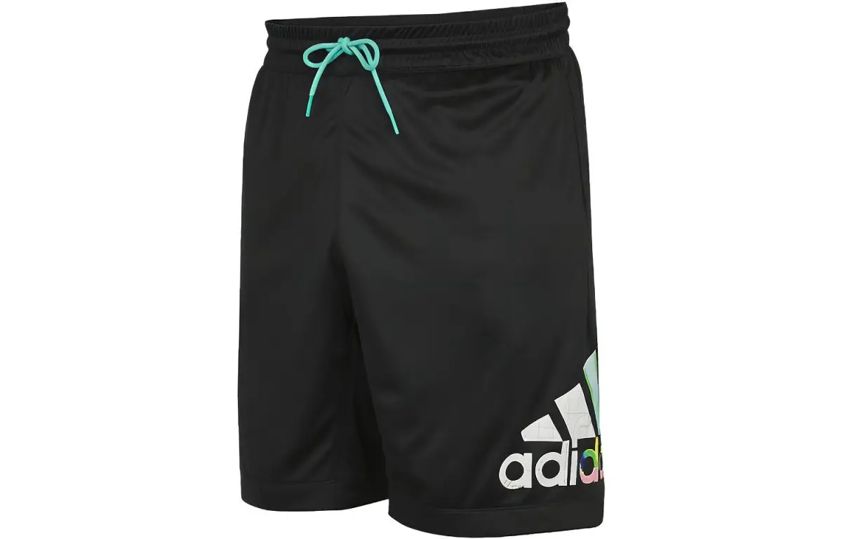 Adidas Sports Shorts Men's Black Moderate Straight Fit Pants