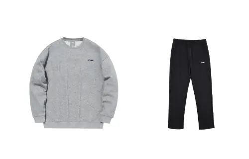 Li Ning Casual Sportswear Men's Crew Neck Moderate