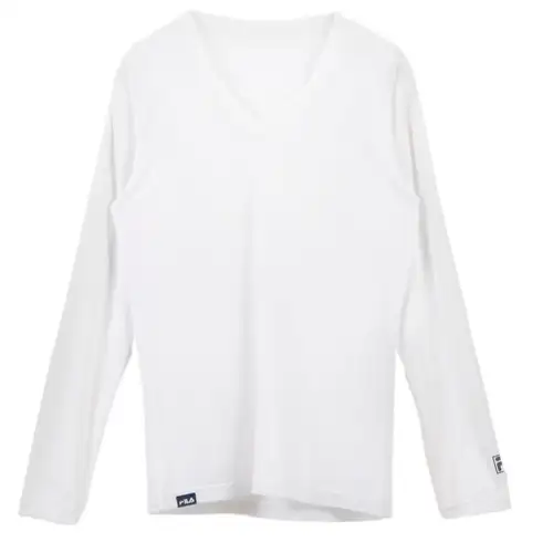 FILA Shirts Men's White V Neck Moderate