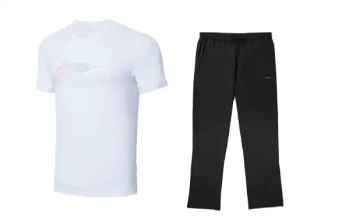 Li Ning Casual Sportswear Unisex Crew Neck Moderate