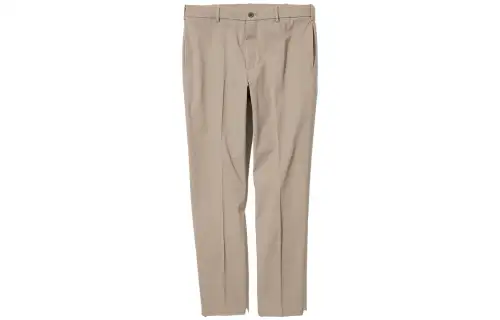 UNIQLO Casual Pants Men's Beige Moderate Straight Fit Pants