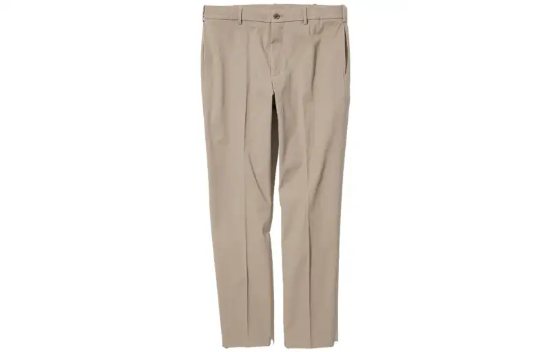 UNIQLO Casual Pants Men's Beige Moderate Straight Fit Pants