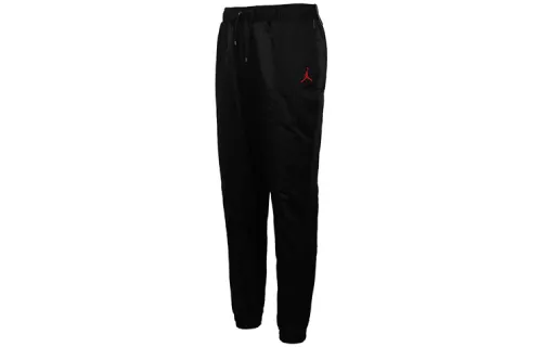 Jordan Mens Red Jumpman Logo Sport Pants Black