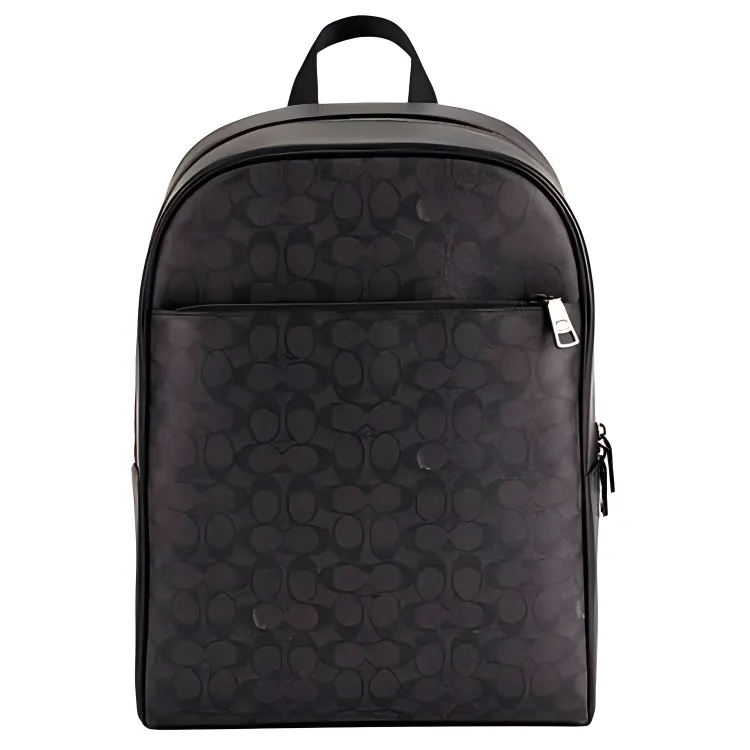 COACH Cow Leather Backpacks Large Men's Black