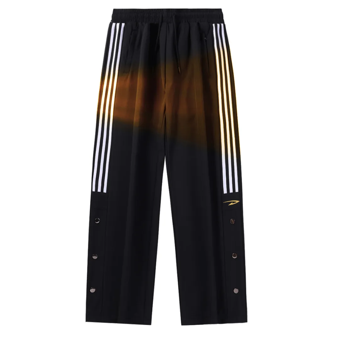 DEERWAY Casual Pants Unisex Thickened And Fleece Lined Wide Leg Pants