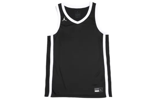 Jordan Basketball Jersey Men's Black White