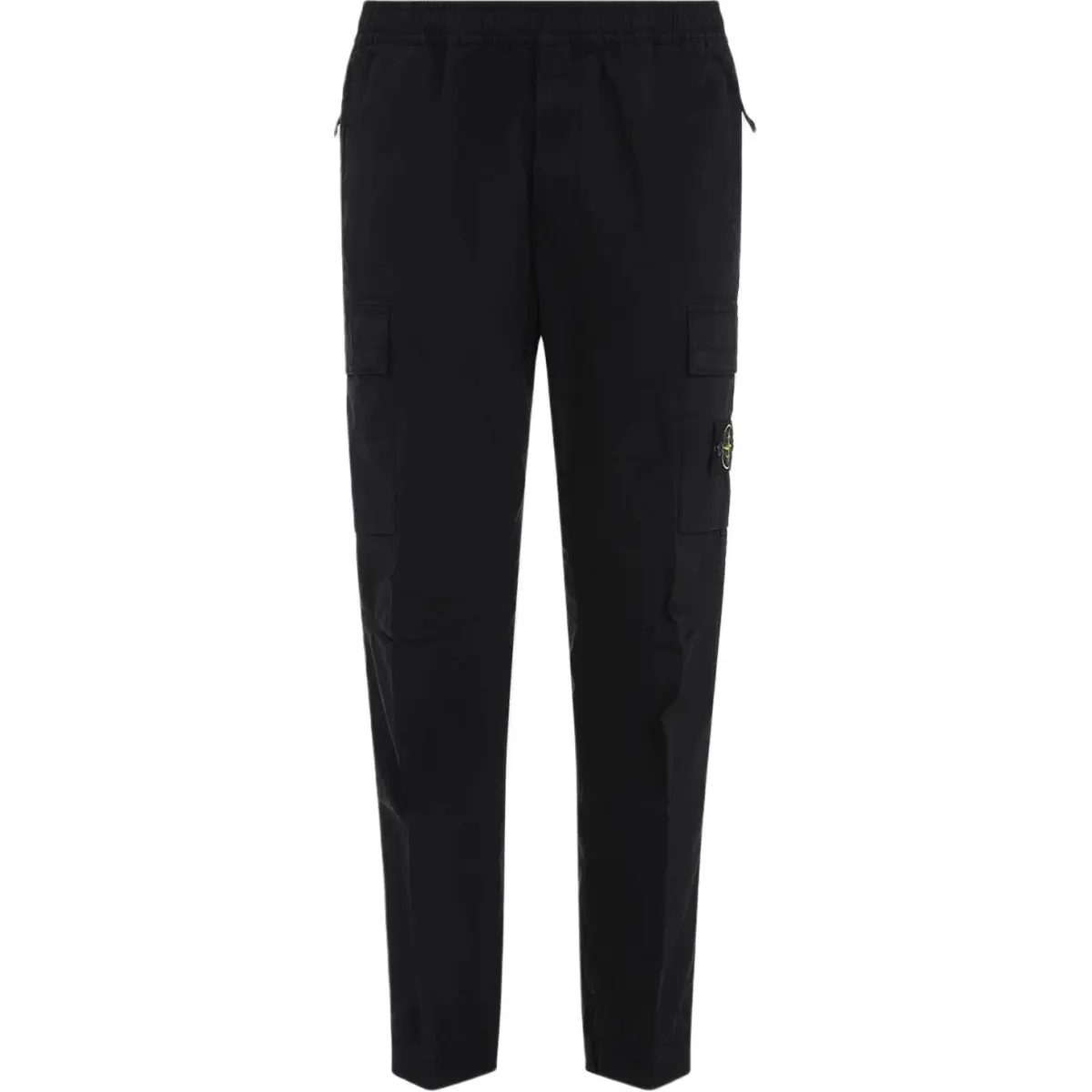STONE ISLAND Logo Patch Tapered Leg Trousers
