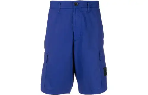 STONE ISLAND Casual Shorts Men's Royal Blue Moderate
