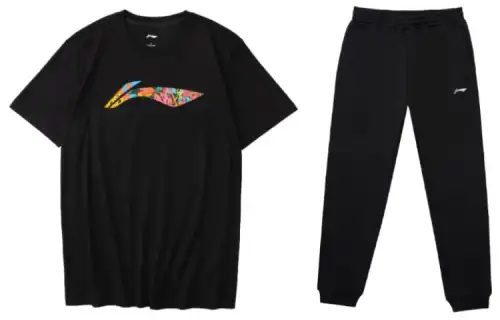 Li Ning Casual Sportswear Men's Crew Neck Moderate