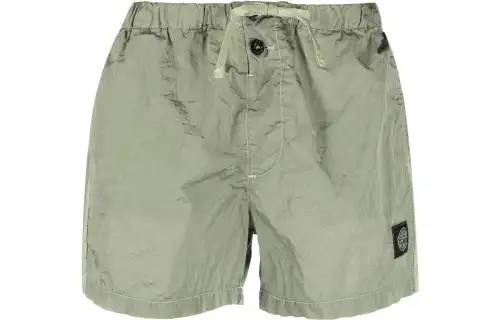 Stone Island Logo Patch Drawstring Swim Shorts